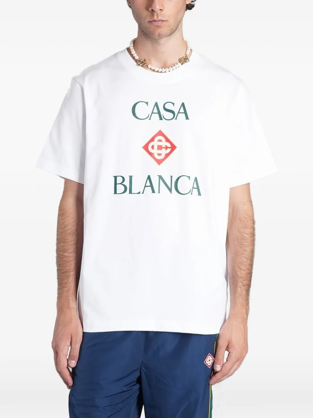 Casablanca Diamond logo T-shirt