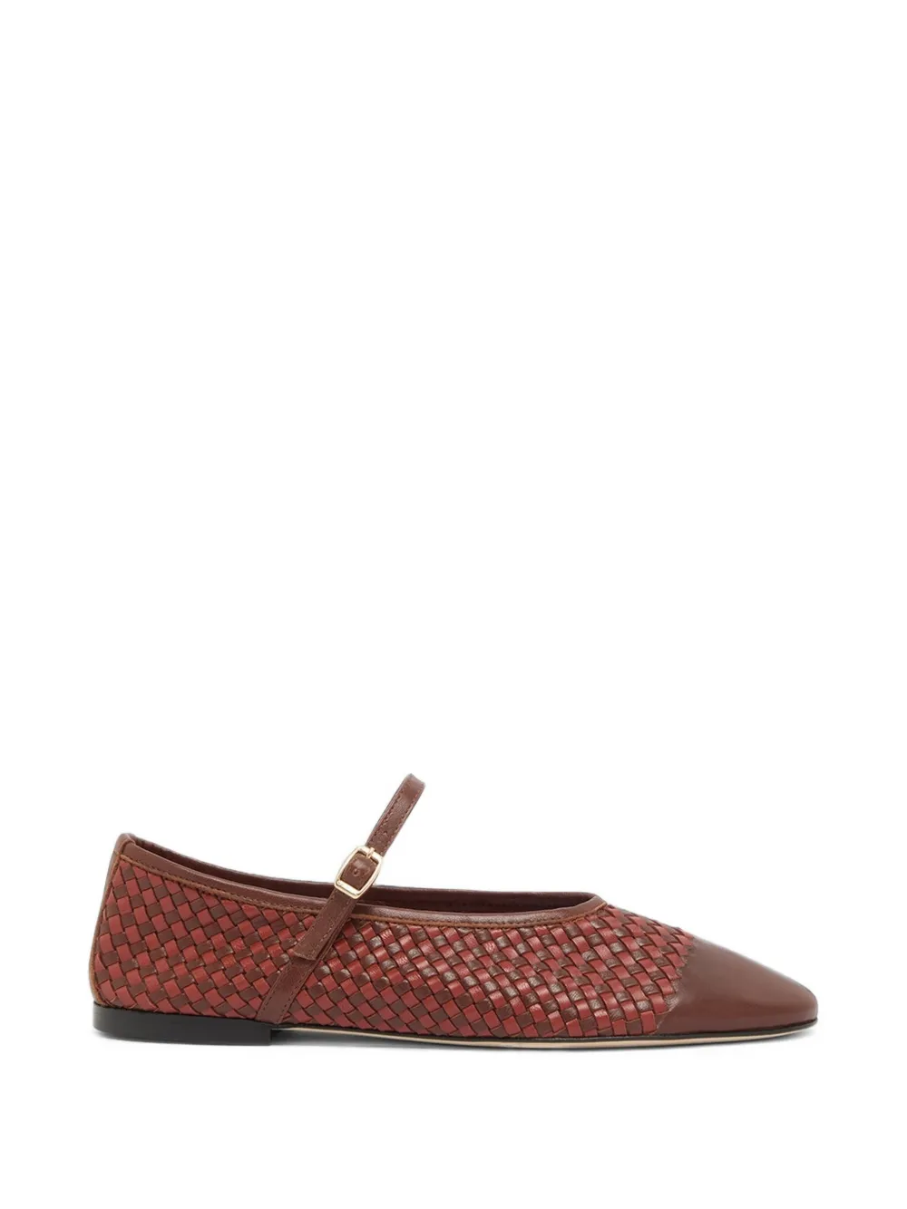 Carel Paris Ballerine Tracy in pelle intrecciata - Marrone