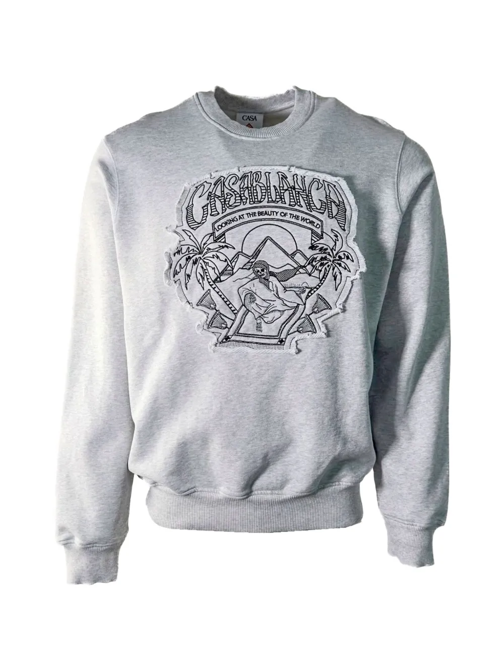 Casablanca graphic-patch sweater