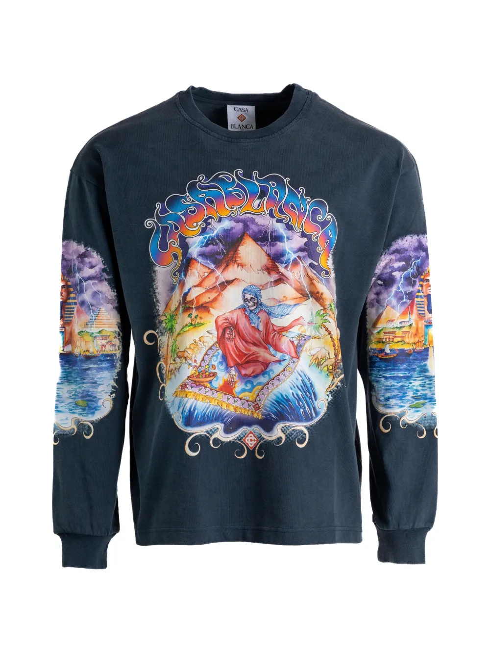 Casablanca Eveil Ancestral graphic-print long-sleeve T-shirt