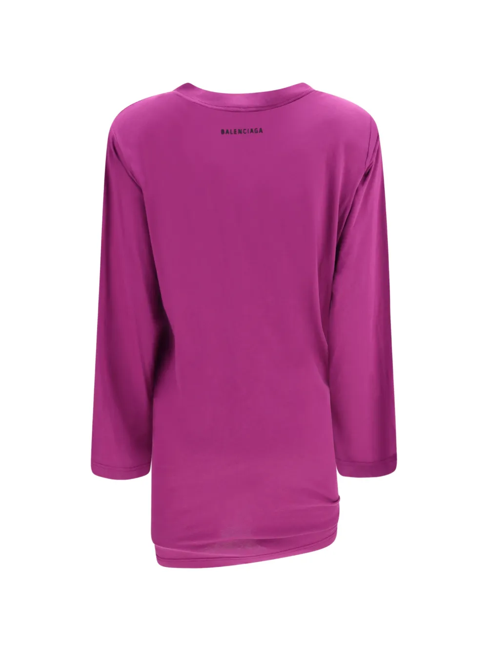 Balenciaga Asymmetrisch T-shirt met geknoopt detail Roze