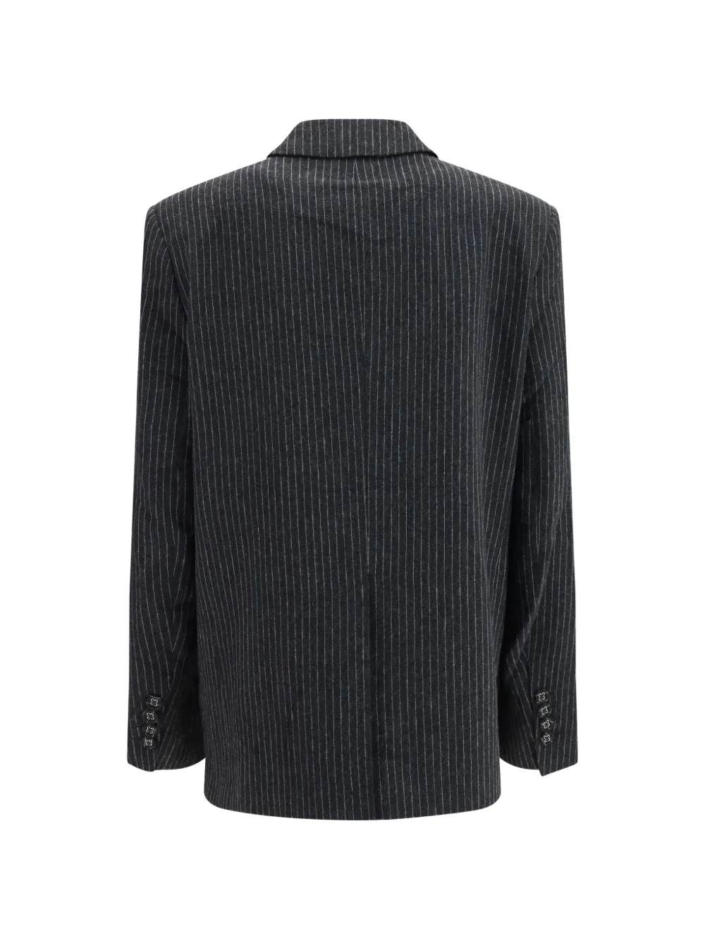 GANNI Blazer met krijtstreep Grijs