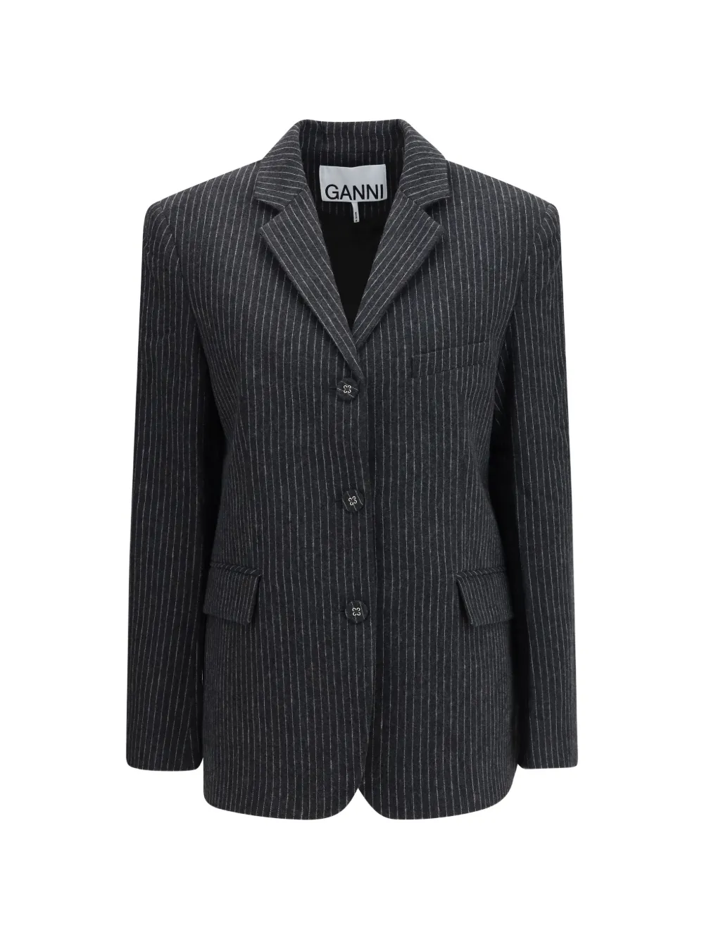 GANNI pinstriped blazer