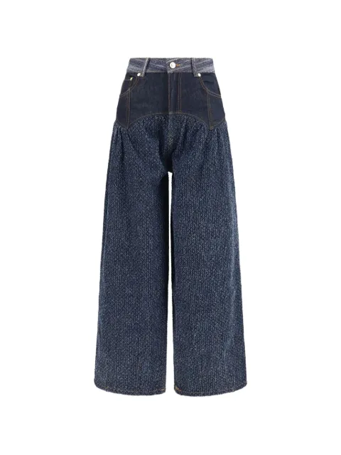 GANNI patchwork jeans