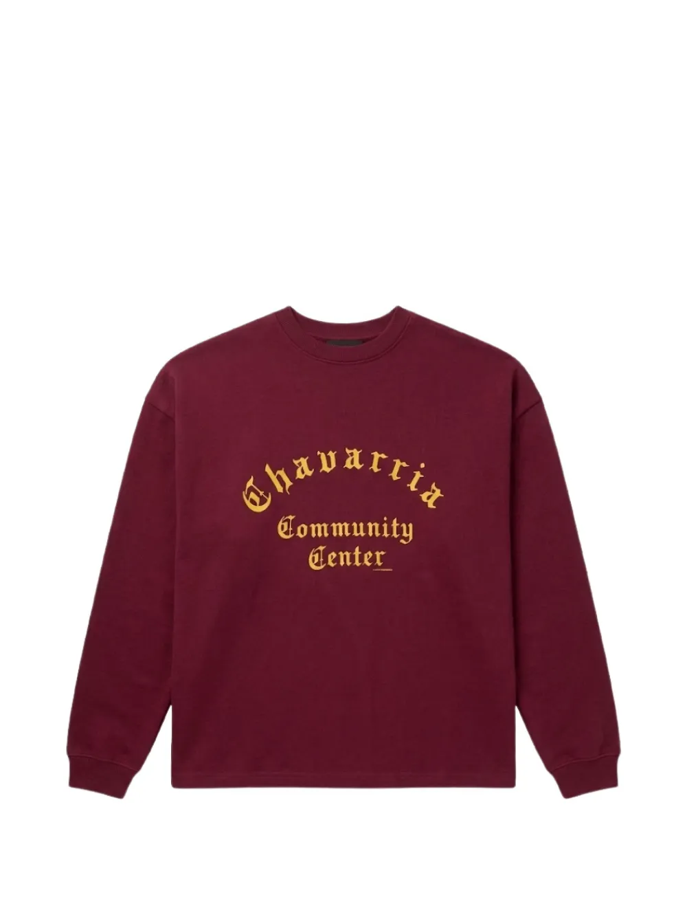 Willy Chavarria logo-print long-sleeve T-shirt