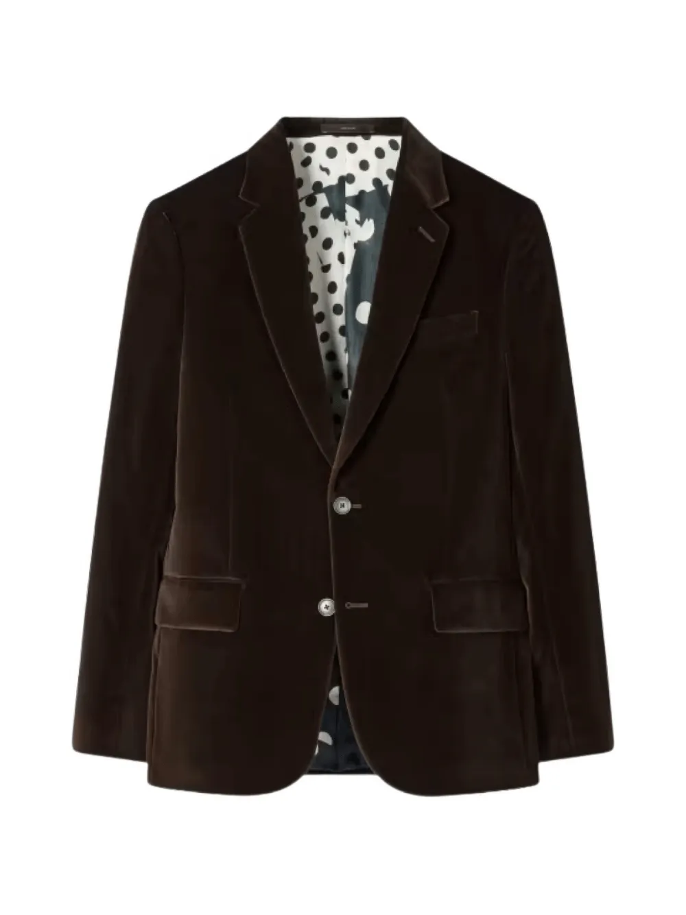 Paul Smith The Soho - tailored-fit brown velvet blazer