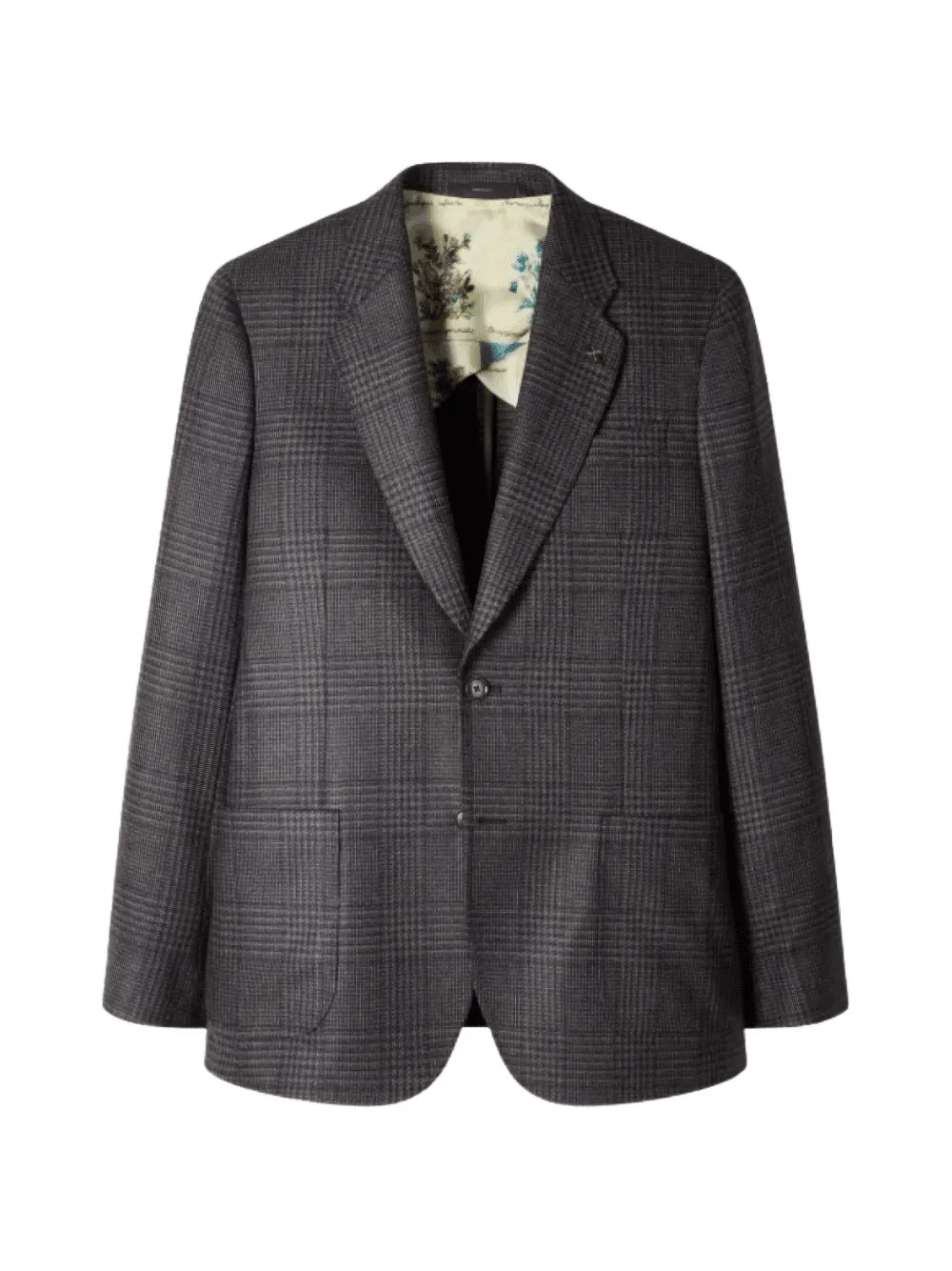 Paul Smith x Loro Piana navy and brown 'Dream Tweed' wool-silk blazer