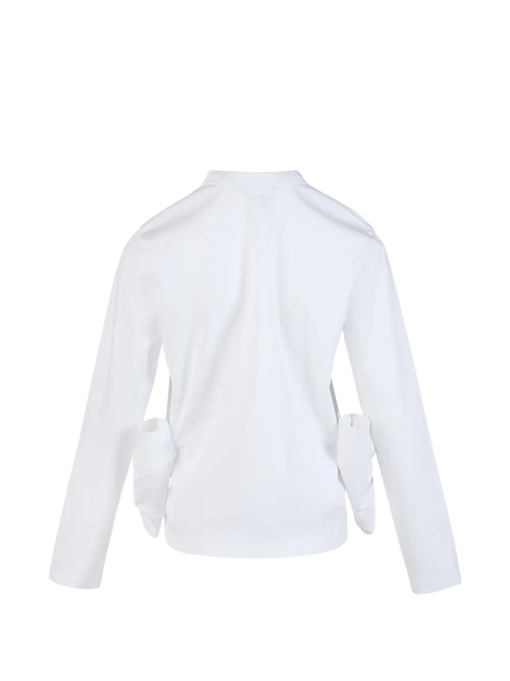 Noir Kei Ninomiya bow-detail long-sleeve blouse Wit