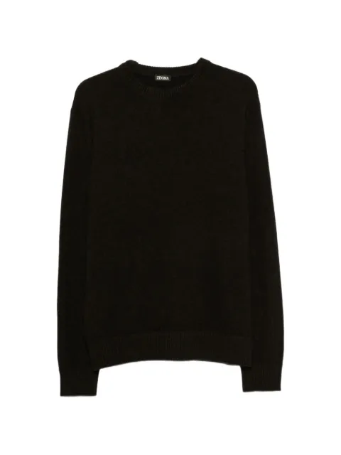 Zegna crew-neck ribbed-trim sweater