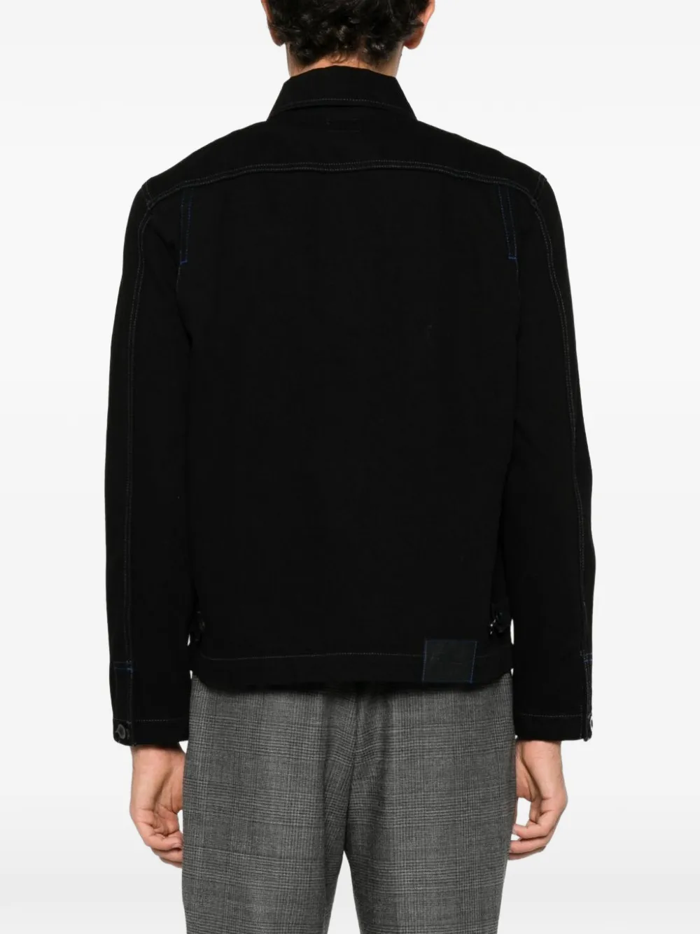 Paul Smith dark-wash black denim jacket Zwart