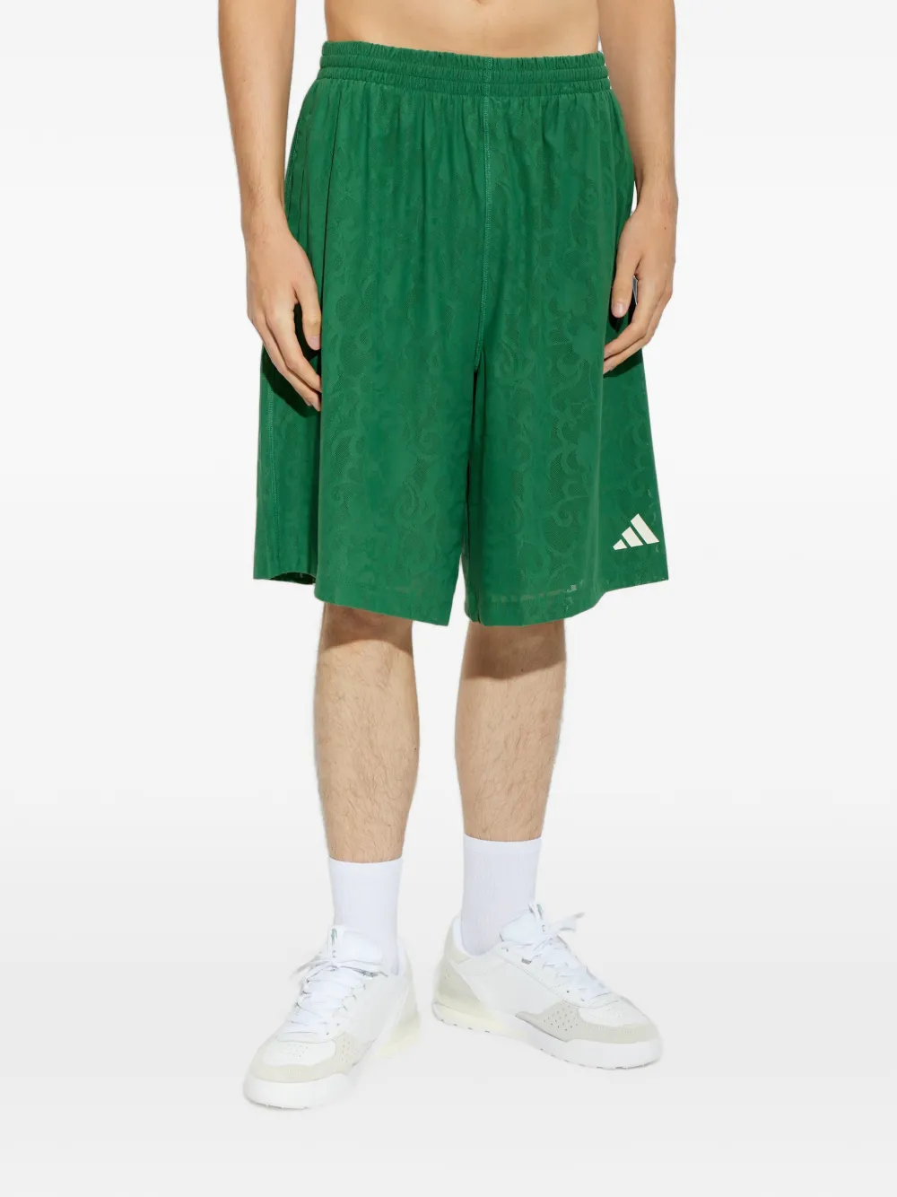 adidas x Arte Antwerp voetbalshorts met geborduurd logo en kant Groen