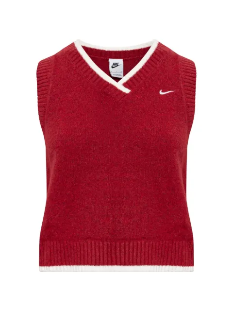 Nike logo-embroidered V-neck vest