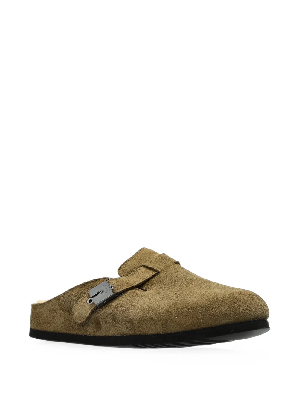 Scholl Grace buckled mules Groen