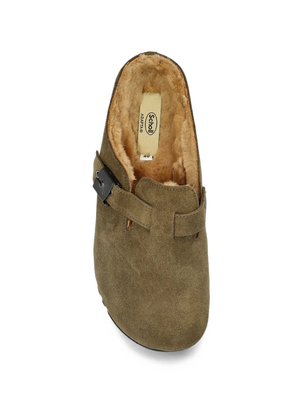 Scholl Grace buckled mules Groen