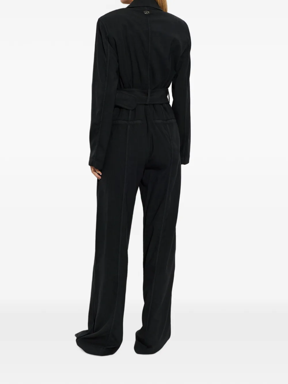 Diesel J-AEL jumpsuit met ceintuur Zwart