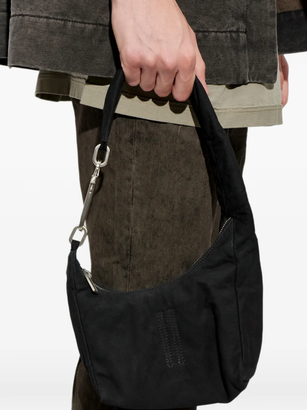 Rick Owens Disco Gemini schoudertas Zwart