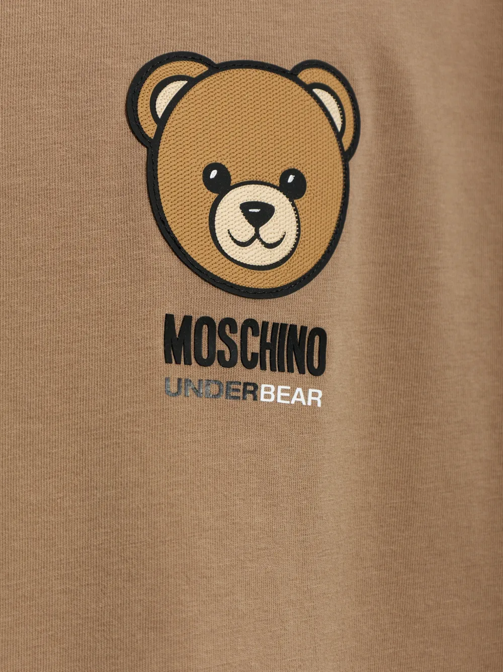 Moschino Underbear logo-patch T-shirt Bruin