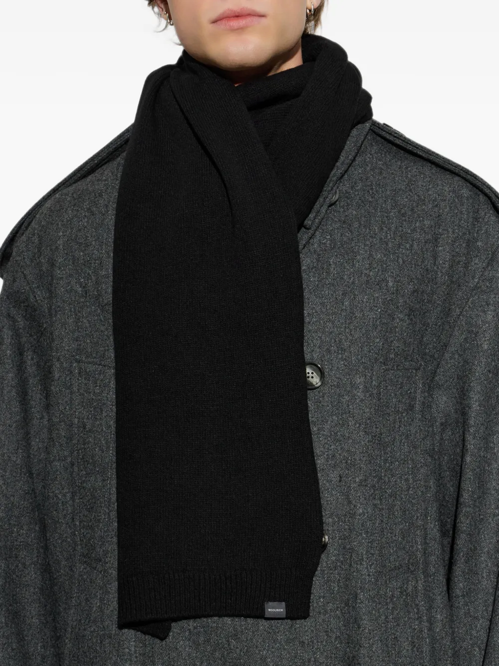 Woolrich Wollen sjaal Zwart
