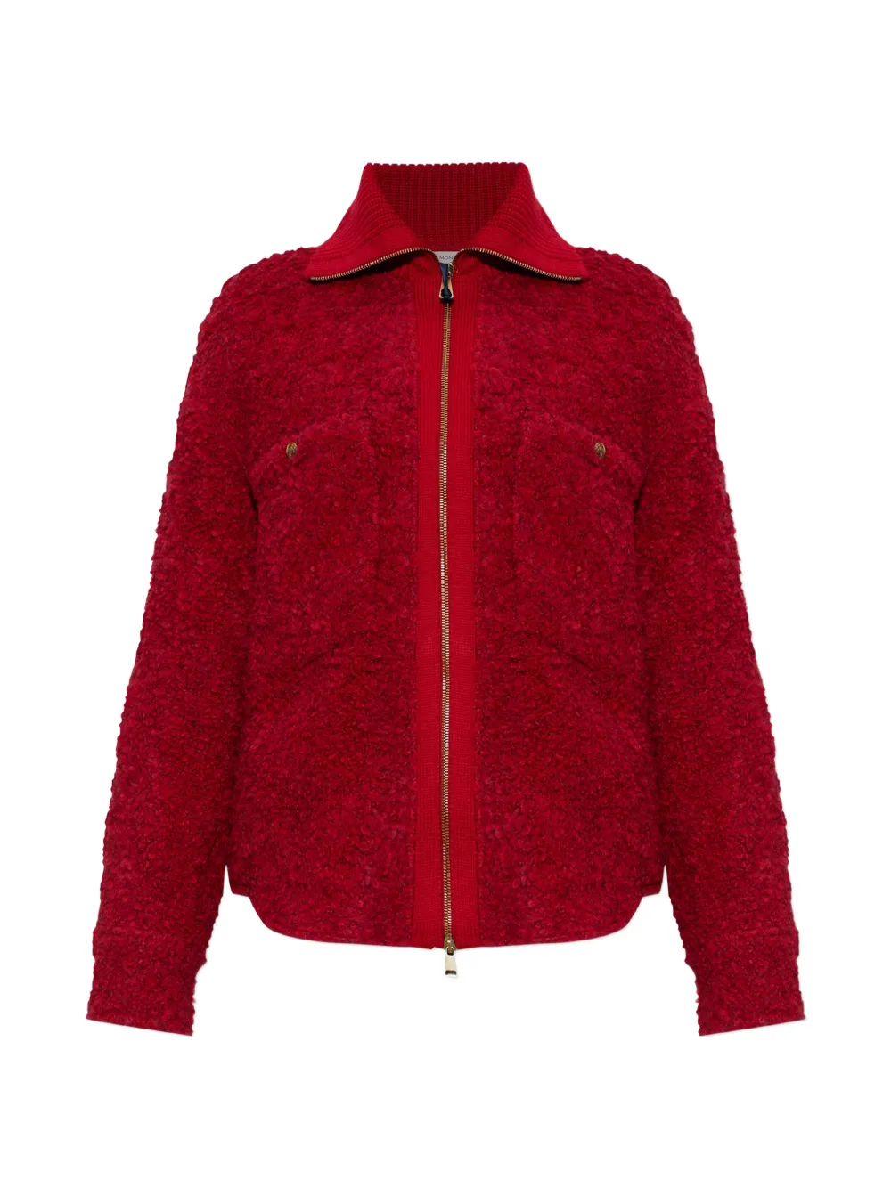Moncler bouclé-knit zip-up cardigan