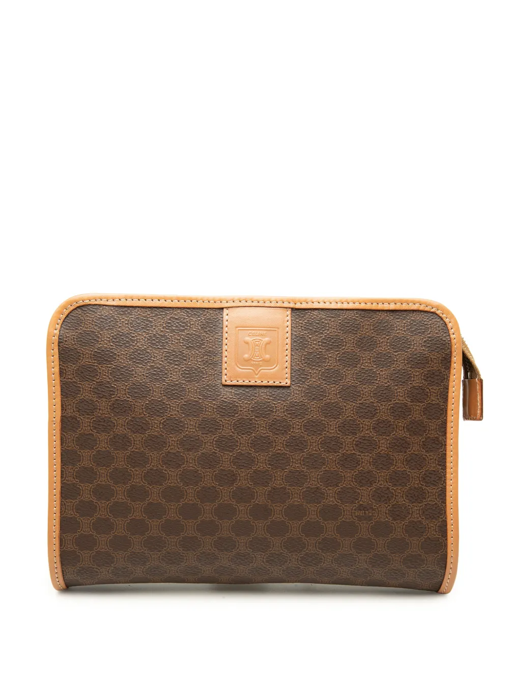 Celine Pre-Owned pochette à motif Macadam 20e siècle - Marron Celine Pre-Owned pochette à motif Macadam 20e siècle - Marron