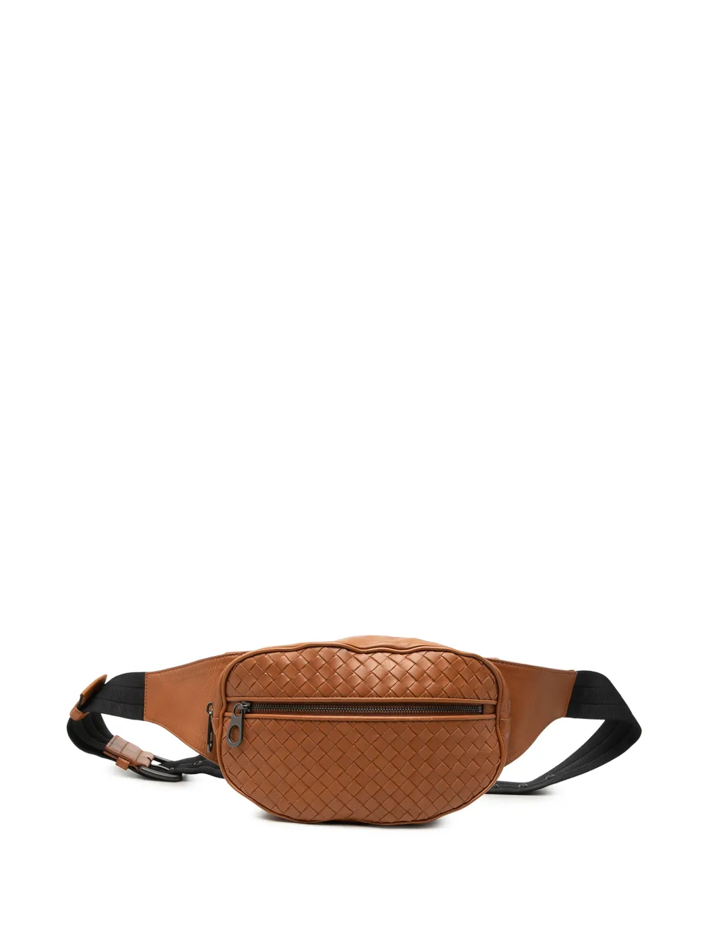 Bottega Veneta Pre-Owned Marsupio in nappa con design Intrecciato 2012-2026 - Marrone