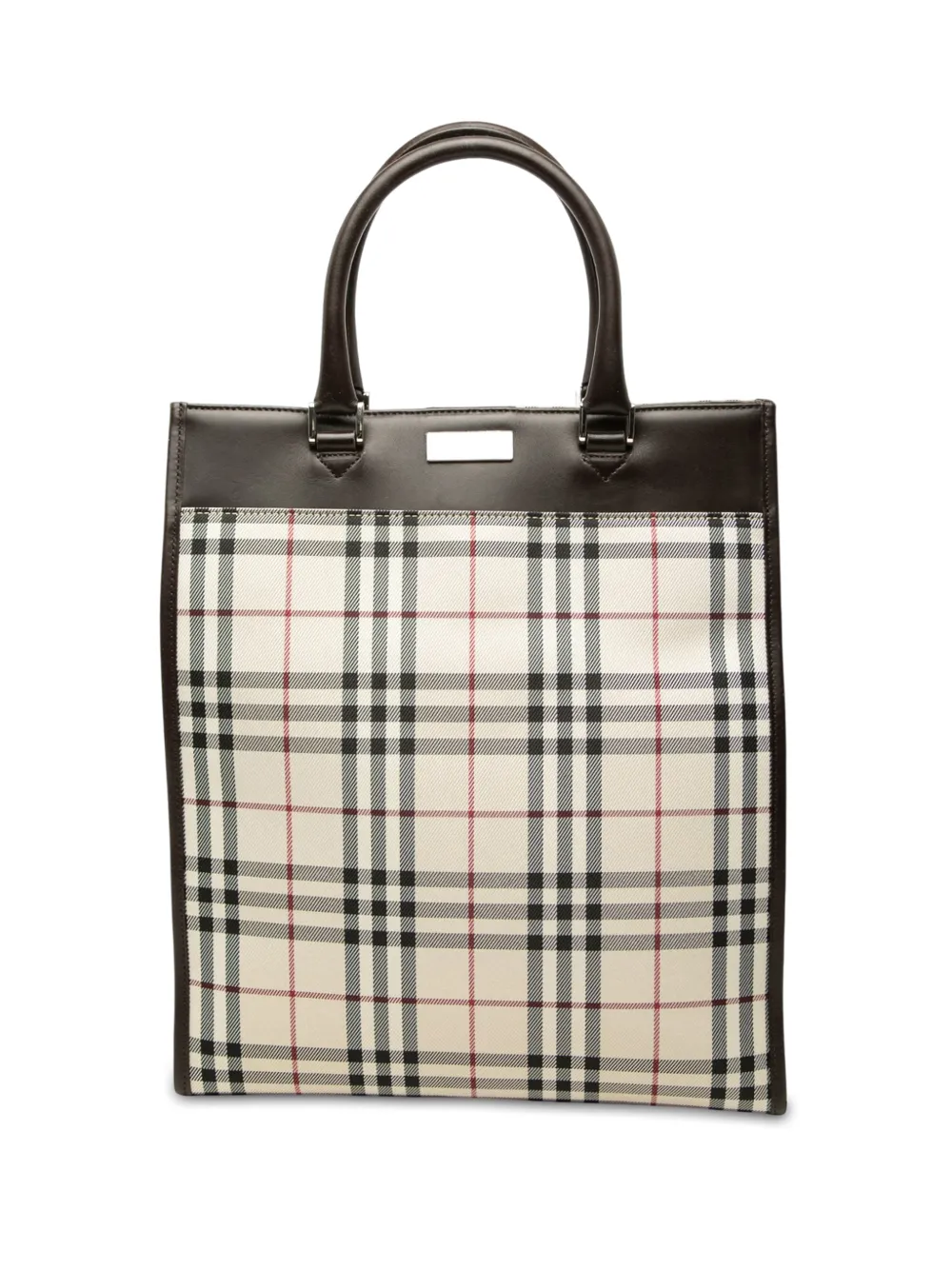 Burberry Pre-Owned 2000-2017 House Check Canvas tote bag - Neutrals
