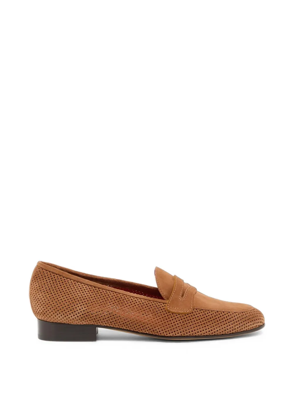 Carel Paris mocassins en daim à perforations - Marron