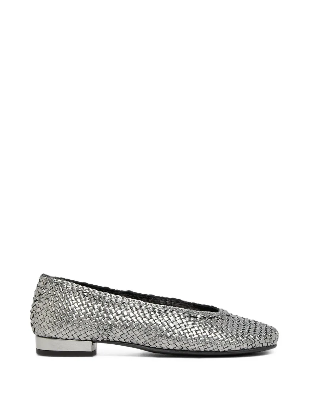 Carel Paris Ballerine Cassis in pelle intrecciata - Argento