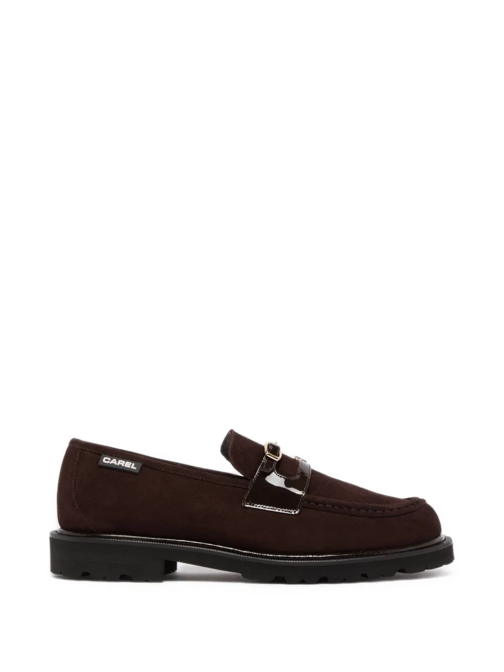 Carel Paris mocassins Giovanna en daim à détail de boucle - Marron