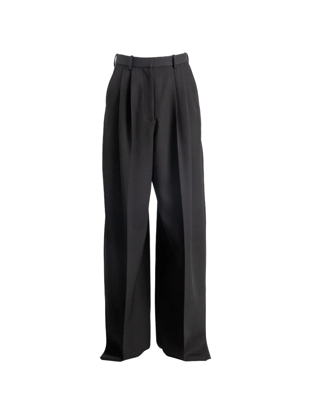 Balenciaga pantalon ample à design plissé - Noir