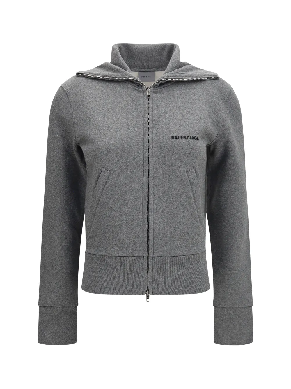 Balenciaga logo-embroidered zip-up jacket