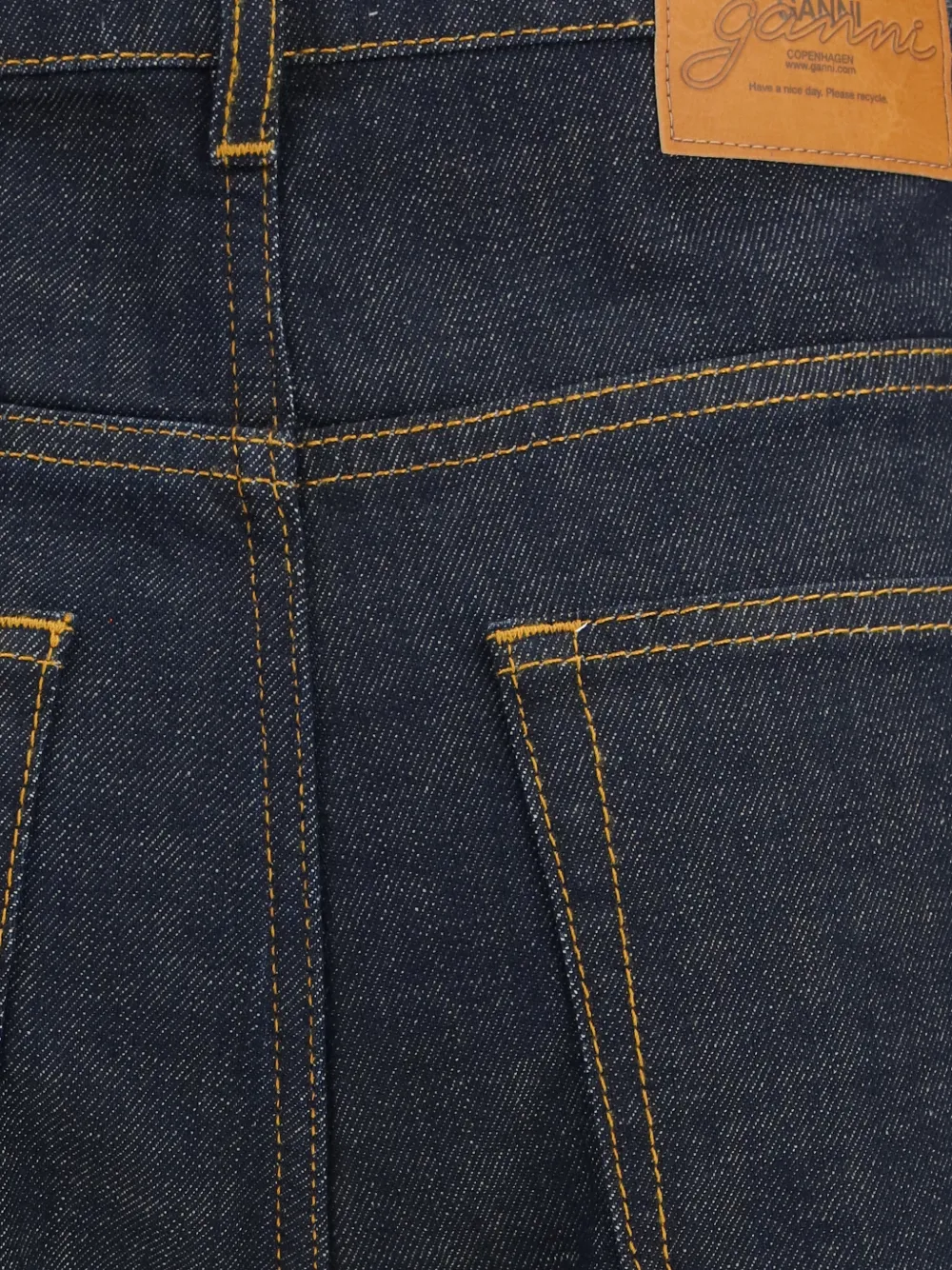 GANNI Fold jeans Blauw