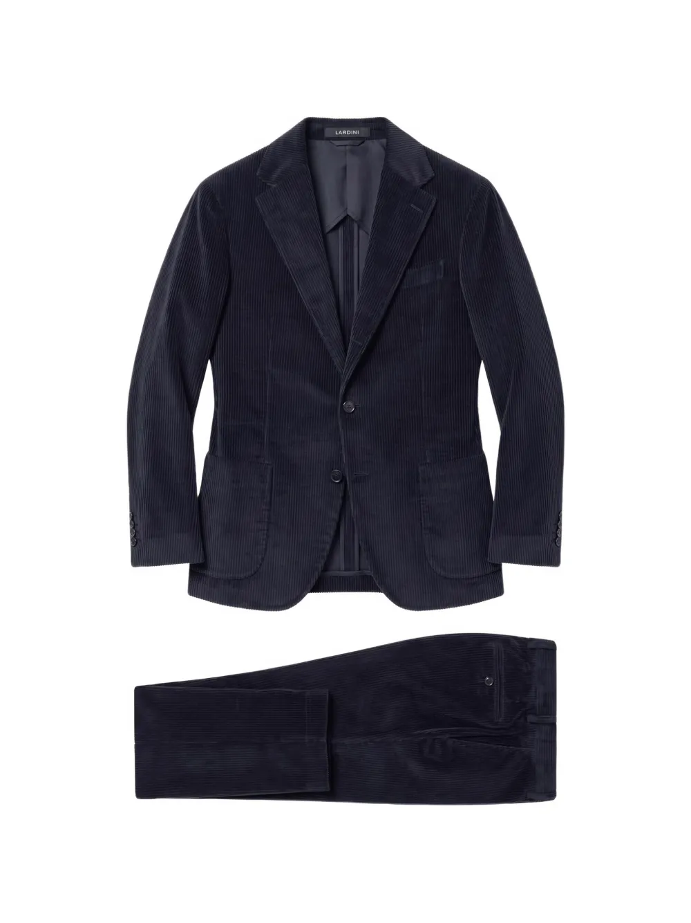 Lardini corduroy single-breasted suit - Blu