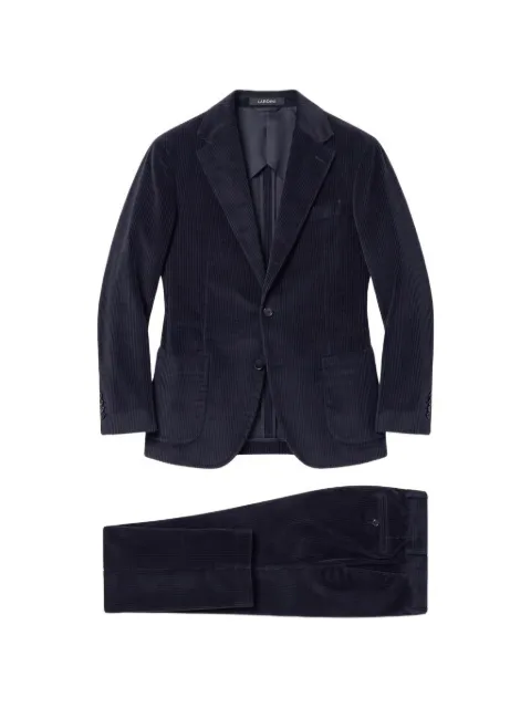 Lardini corduroy single-breasted suit