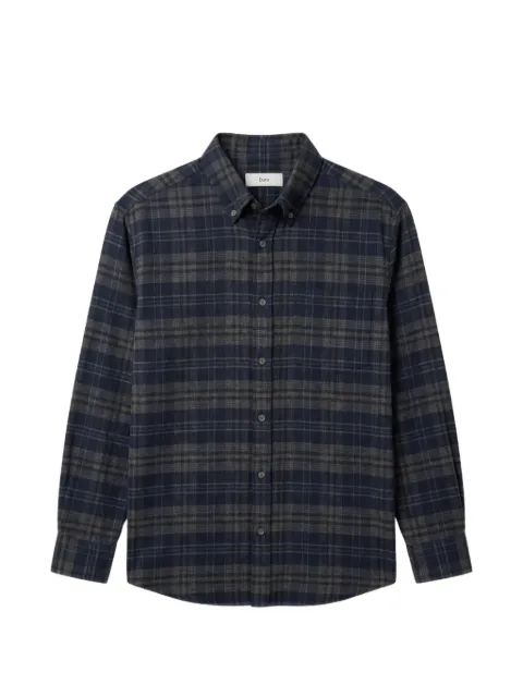 DUNST check button-down shirt