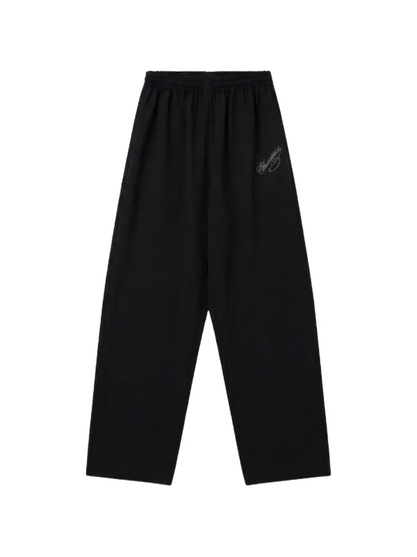 Willy Chavarria Ruff Rider Logo-embroidered Track Pants in Black
