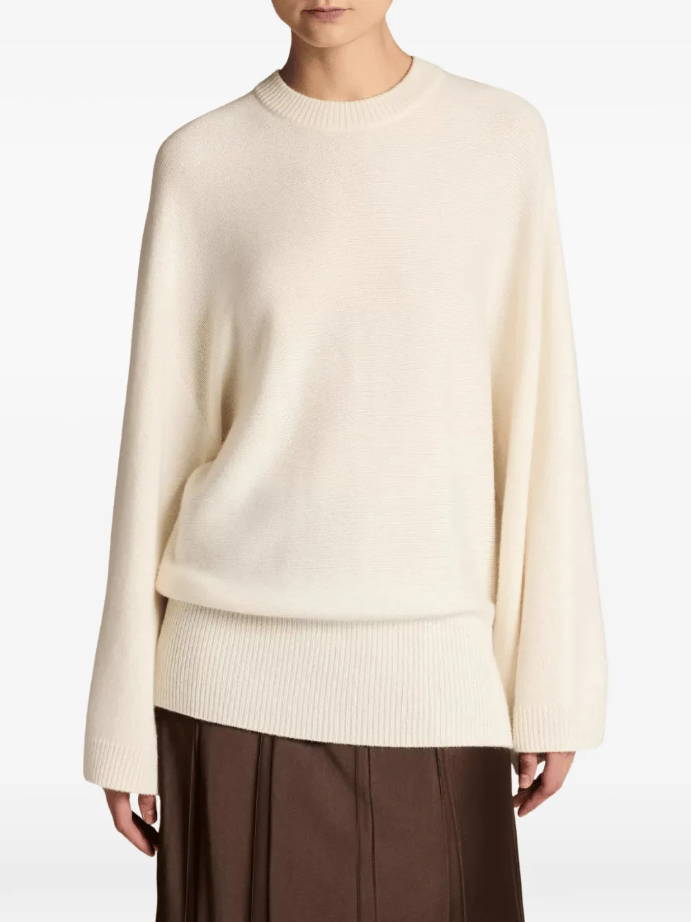 Vince ribbed-knit crew-neck sweater