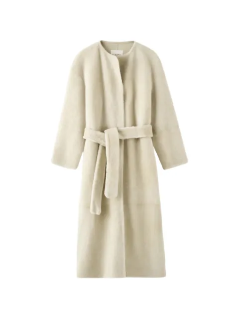 Almada Label Shea belted shearling coat