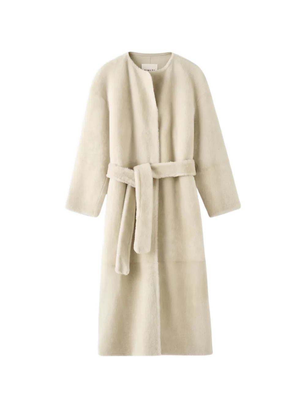 Almada Label Shea belted shearling coat - Toni neutri