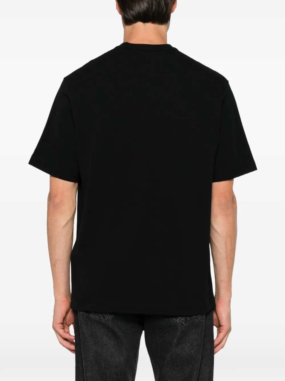 Stone Island T-shirt met logopatch Zwart