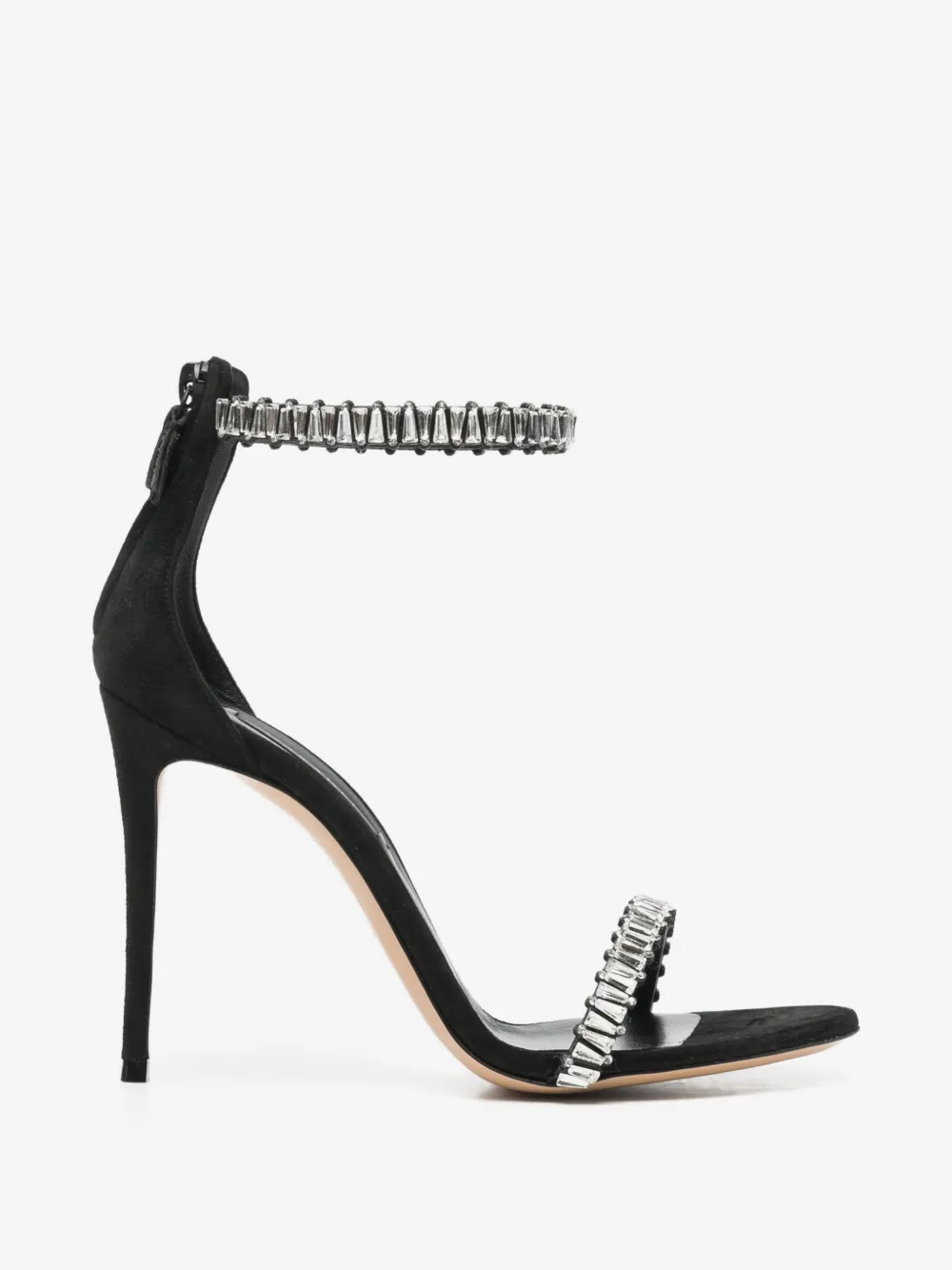 CASADEI 크리스탈 장식 스틸레토 샌들
