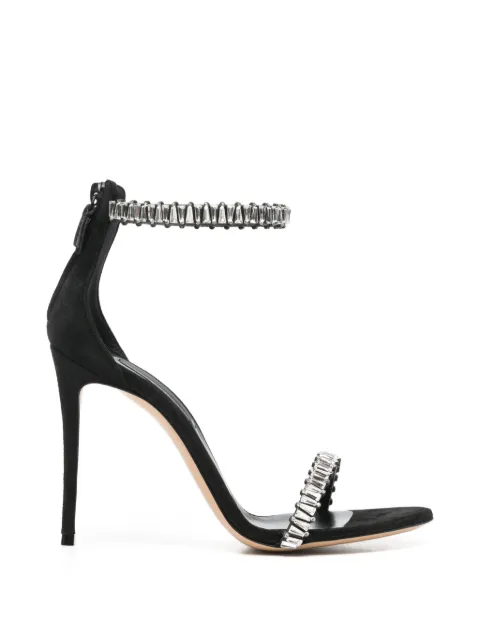 Casadei 크리스털 장식 스틸레토 샌들
