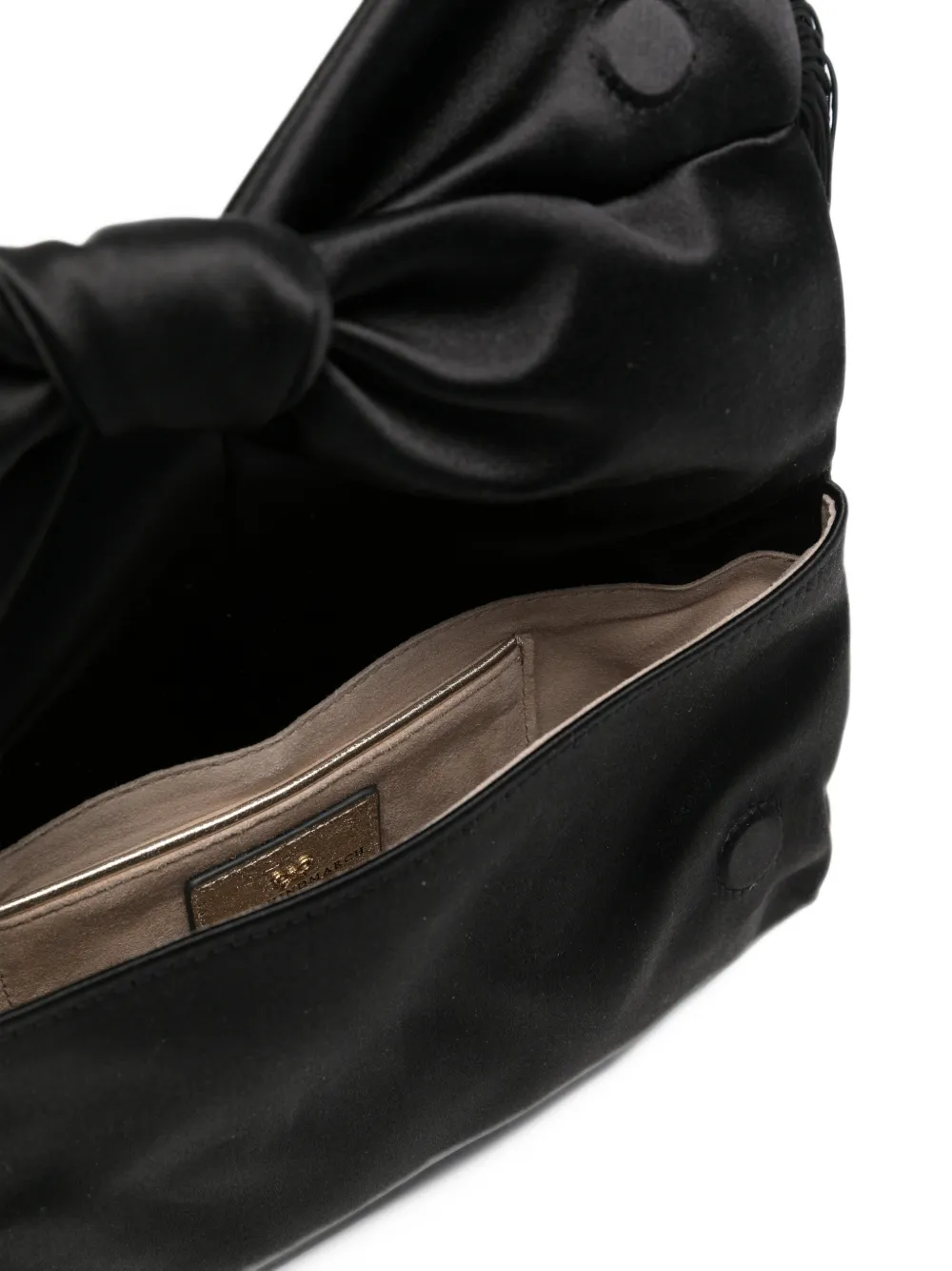 Anya Hindmarch Clutch met kwast en geknoopt detail Zwart