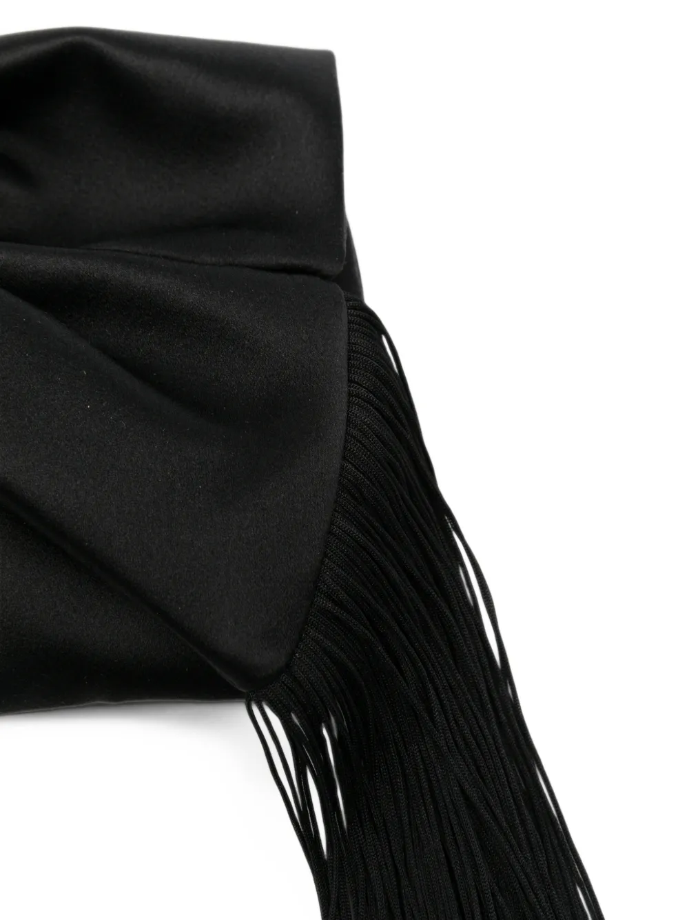 Anya Hindmarch Clutch met kwast en geknoopt detail Zwart