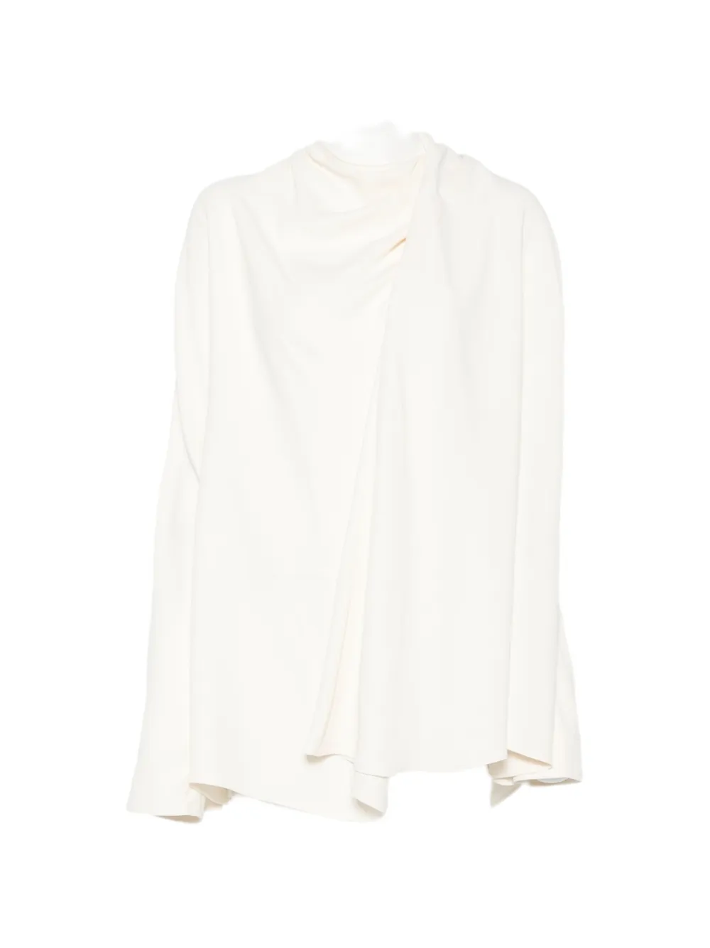 TOTEME draped cady blouse - Neutrals