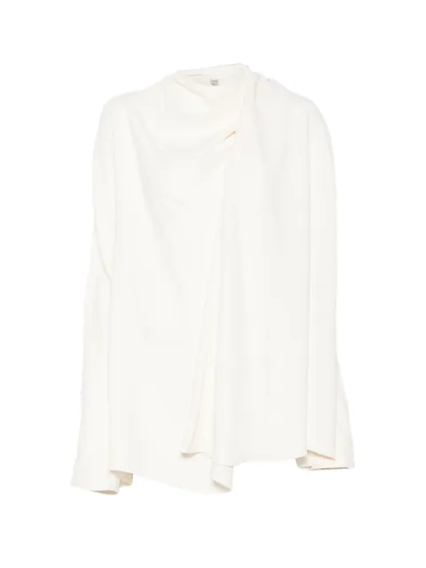 TOTEME draped cady blouse