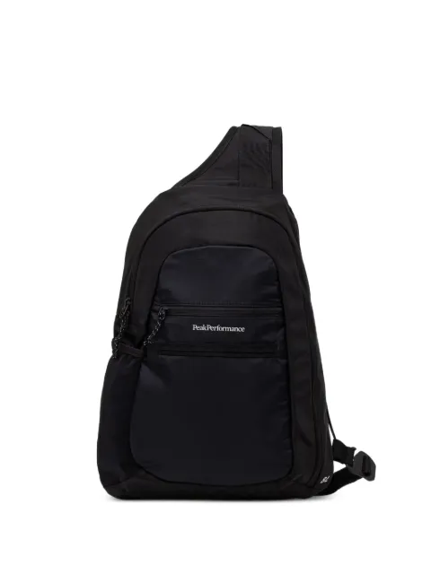 Peak Performance mochila con logo estampado y una sola tira