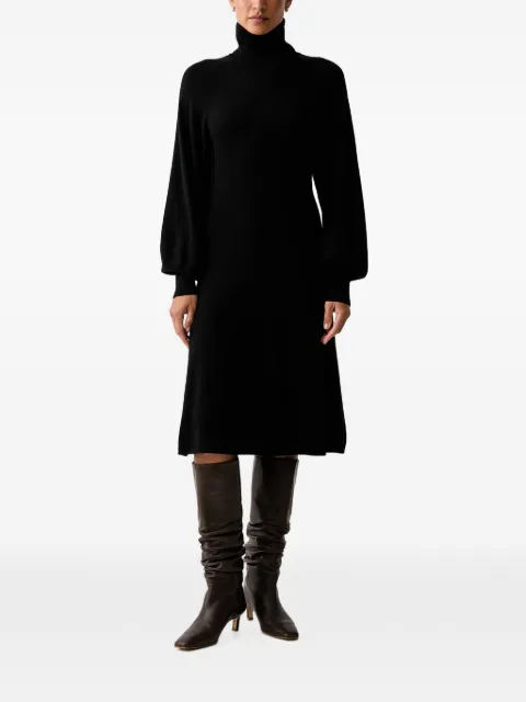 PINKO wool-blend turtleneck midi dress