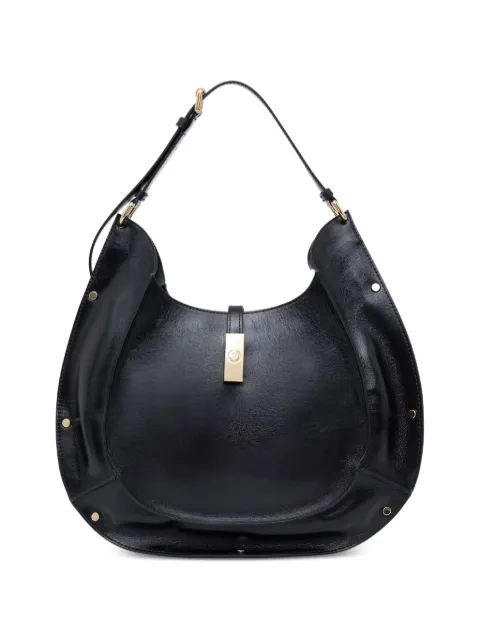 Pollini logo-plaque studded tote bag