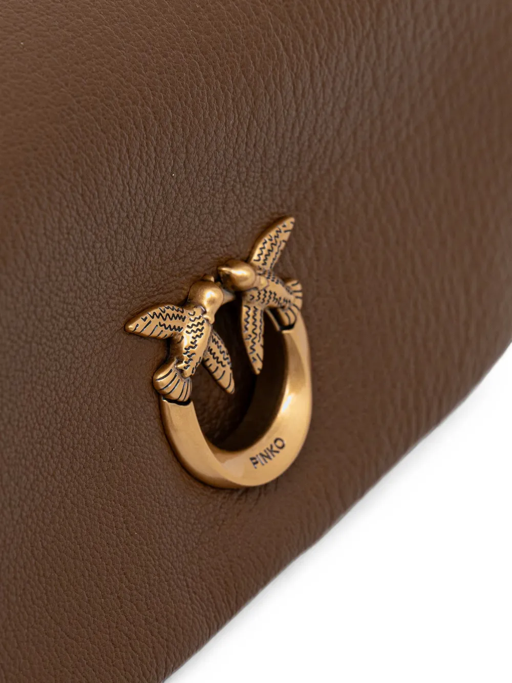 PINKO Schoudertas met logoplakkaat Bruin